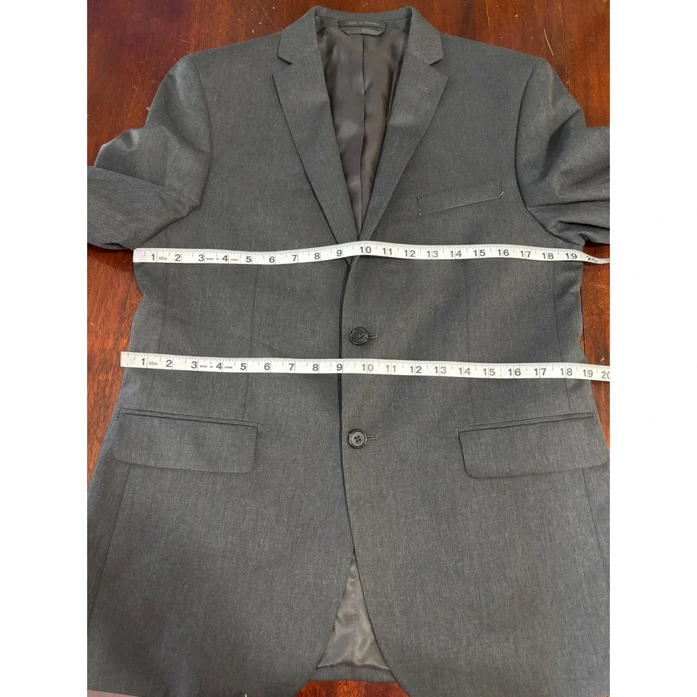 Lauren Ralph Lauren Mens Blazer 20R Charcoal Grey 2-Button Sport Coat Jacket